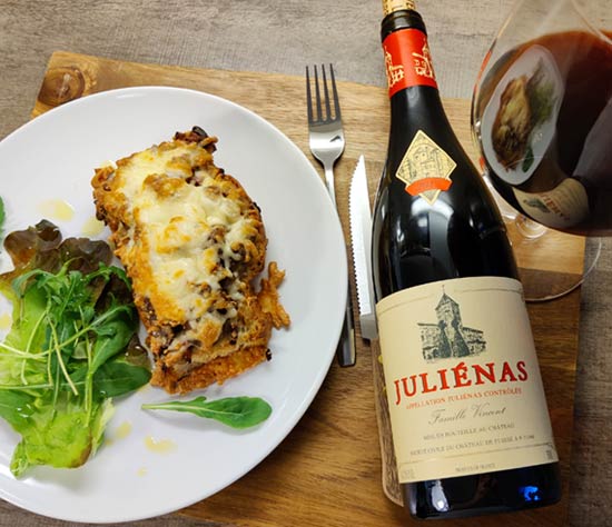 Chateau Fuissé Julienas ja sienileipä