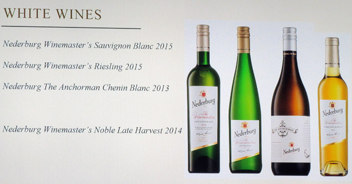 Nederbugin valkoviinit