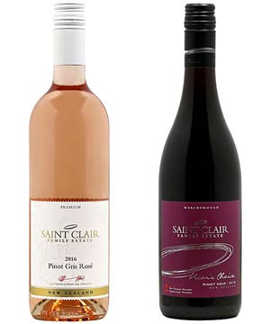 Saint Clairin rosee ja pinot noir