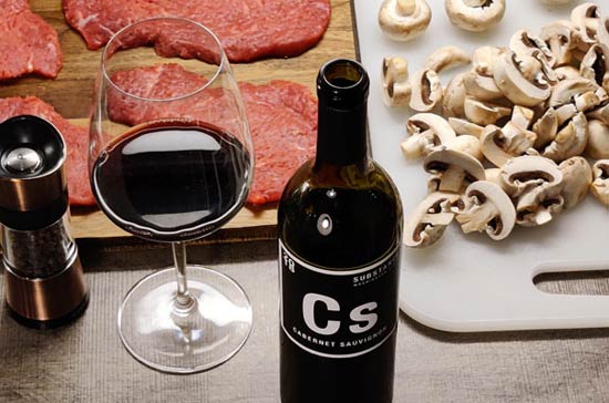 Substance Cs Cabernet Sauvignon 2018 ja pihvejä
