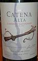 [kuva: Catena Alta Cabernet Sauvignon  2009]