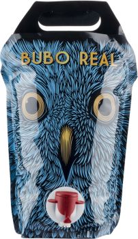 [kuva: Bubo Real Malbec 2021 viinipussi(&copy; Alko)]