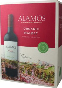 [kuva: Alamos Malbec Organic hanapakkaus(&copy; Alko)]