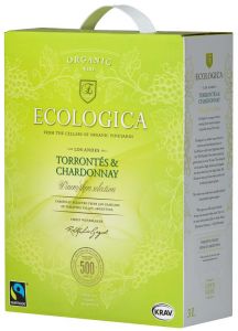 [kuva: Ecologica Organic Torrontés Chardonnay 2017 hanapakkaus(&copy; Alko)]