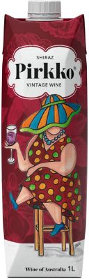 [kuva: Pirkko Shiraz 2022 kartonkitölkki(&copy; Alko)]