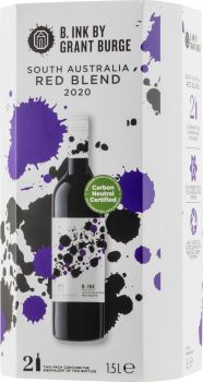 [kuva: B. Ink by Grant Burge Red Blend 2020 hanapakkaus(&copy; Alko)]