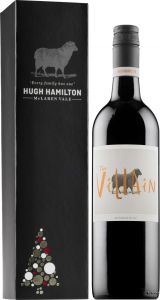 [kuva: Hugh Hamilton The Villain Cabernet Sauvignon 2016 lahjapakkaus(&copy; Alko)]