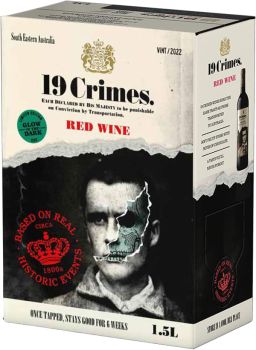 [kuva: 19 Crimes Red Blend 2023 hanapakkaus(&copy; Alko)]