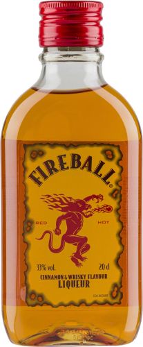 [kuva: Fireball muovipullo(&copy; Alko)]