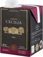 [kuva: Tarapacá Santa Cecilia Malbec 2020 kartonkitölkki]