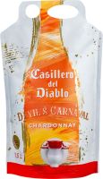 [kuva: Casillero del Diablo Devil's Carnaval Chardonnay 2024 viinipussi]