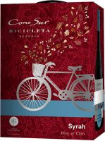 [kuva: Cono Sur Bicicleta Reserva Syrah 2021 hanapakkaus]