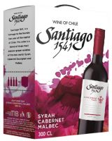 [kuva: Santiago 1541 Syrah Cabernet Malbec 2019 hanapakkaus]