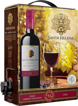 [kuva: Santa Helena Syrah Cabernet Sauvignon 2021 hanapakkaus(&copy; Alko)]