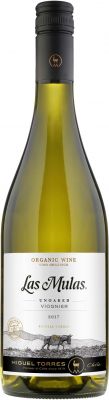 [kuva: Torres Las Mulas Organic Viognier 2019(&copy; Alko)]