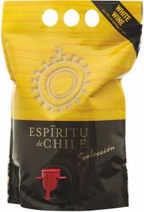 [kuva: Espíritu de Chile Selección White viinipussi(&copy; Alko)]