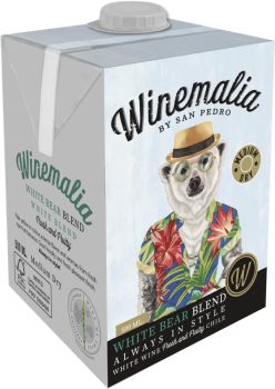 [kuva: Winemalia Medium Dry White Bear Blend 2022 kartonkitölkki(&copy; Alko)]