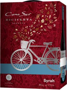 [kuva: Cono Sur Bicicleta Reserva Syrah 2021 hanapakkaus(&copy; Alko)]