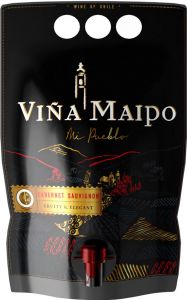 [kuva: Viña Maipo Cabernet Sauvignon 2022 viinipussi(&copy; Alko)]