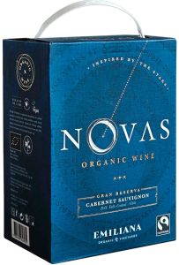 [kuva: Novas Gran Reserva Cabernet Sauvignon 2022 hanapakkaus(&copy; Alko)]