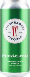 [kuva: Vinohradský Svatováclavská 13 Czech Fresh Hop Czech Pilsner tölkki]