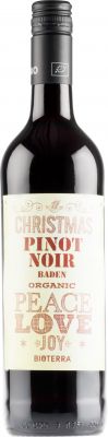 [kuva: Christmas Organic Pinot Noir Peace Love Joy 2018(&copy; Alko)]