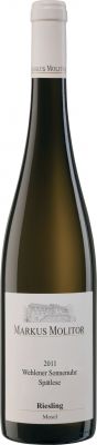 [kuva: Markus Molitor Wehlener Sonnenuhr Riesling Spätlese 2011(&copy; Alko)]