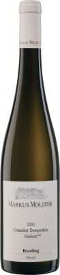 [kuva: Markus Molitor Graacher Domprobst Riesling Auslese 2003(&copy; Alko)]