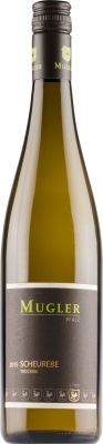 [kuva: Mugler Scheurebe Trocken 2018(&copy; Alko)]