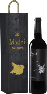 [kuva: Maddi Gran Reserva  2009 lahjapakkaus(&copy; Alko)]