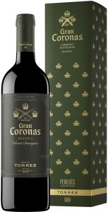 [kuva: Torres Gran Coronas Cabernet Sauvignon Reserva 2015 lahjapakkaus(&copy; Alko)]