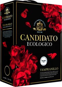 [kuva: Candidato Ecologico Tempranillo 2020 hanapakkaus(&copy; Alko)]