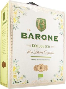 [kuva: Il Barone Vino Blanco Organico 2024 hanapakkaus(&copy; Alko)]