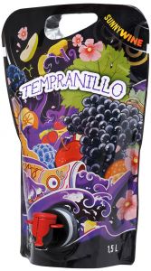 [kuva: Sunnywine Tempranillo  2018 viinipussi(&copy; Alko)]