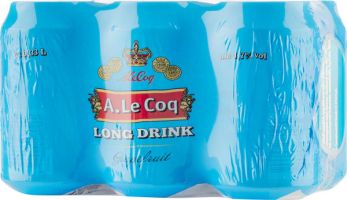 [kuva: A. Le Coq Grapefruit Long Drink 6-pack tölkki]