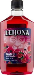 [kuva: Leijona Namu Sour Berries muovipullo]