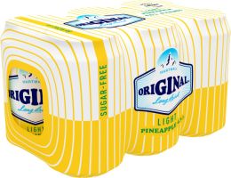 [kuva: Original Long Drink Light Pineapple 6-pack tölkki]