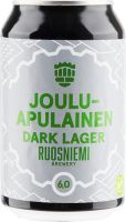 [kuva: Ruosniemen Jouluapulainen Dark Lager tölkki]
