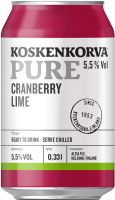 [kuva: Koskenkorva Pure Cranberry Lime tölkki]