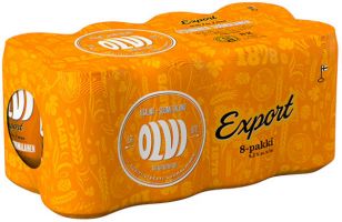 [kuva: Olvi Export A 8-pack tölkki]
