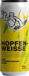 [kuva: Mallassepät Hopfenweisse Weizendoppelbock tölkki]