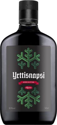 [kuva: Chymos Yrttisnapsi muovipullo(&copy; Alko)]