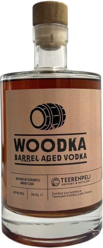 [kuva: Teerenpeli Woodka Barrel Aged Vodka(&copy; Alko)]