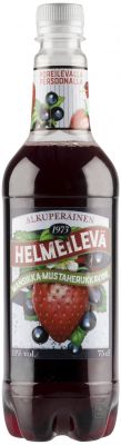 [kuva: Helmeilevä Mansikka-mustaherukkaviini muovipullo(&copy; Alko)]