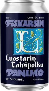 [kuva: Fiskarsin Panimo Luostarin Talvipolku tölkki(&copy; Alko)]