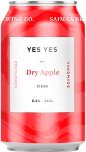 [kuva: Saimaa Yes Yes Dry Apple tölkki(&copy; Alko)]