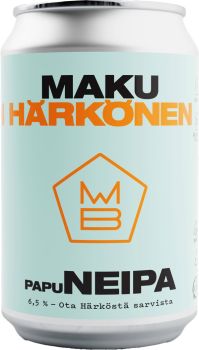 [kuva: Maku Härkönen Papu NEIPA tölkki(&copy; Alko)]