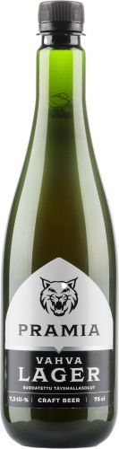 [kuva: Pramia Vahva Lager muovipullo(&copy; Alko)]