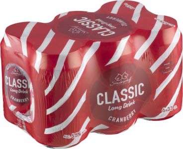 [kuva: Sinebrychoff Cranberry Long Drink 6-pack tölkki(&copy; Alko)]
