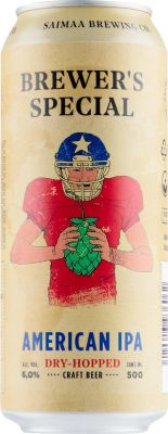 [kuva: Saimaan Brewer's Special American IPA tölkki(&copy; Alko)]